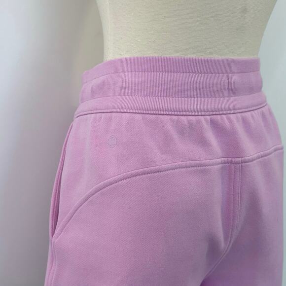 Lululemon Scuba High-Rise Short 5" Cotton Terry in Vitapink Pink 6 Women's - Picture 5 of 9